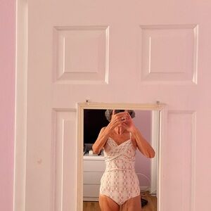 Cabana Life White and Orange  tankini
